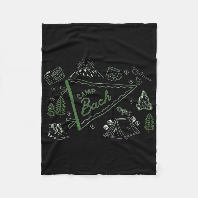 Camp Bach Äventyrs Camping Sjungmöfest Temat Fleecefilt (Framsidan)