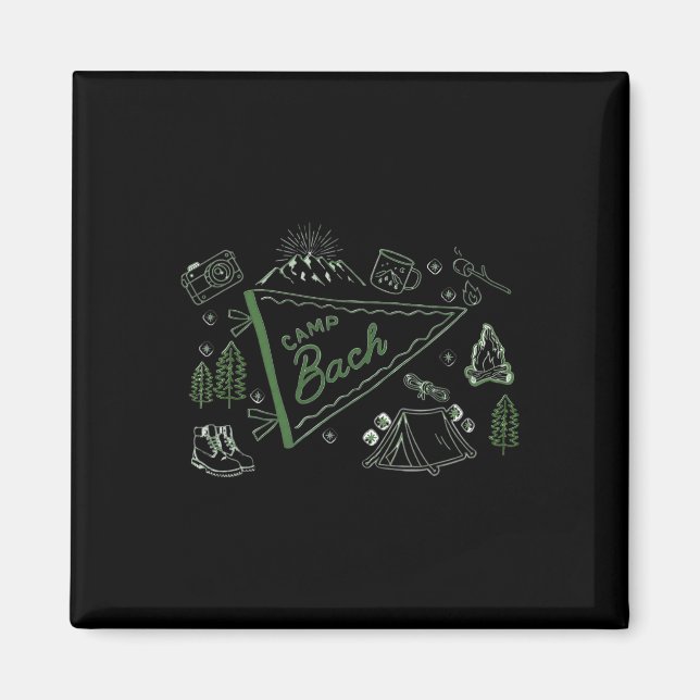 Camp Bach Äventyrs Camping Systerfest Teman Magnet (Framsidan)