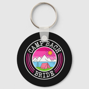 Camp Bach Bride Bridesmaid Retro Camping Bachelore Nyckelring