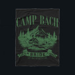 Camp Bach Bride Hiking Camping Bachelorette Party  Fleecefilt<br><div class="desc">Camp Bach Bride Hiking Camping Bachelorette Party 2025</div>