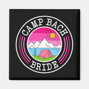 Camp Bach Brud Brudtärna Retro Camping Sängkammarp Magnet