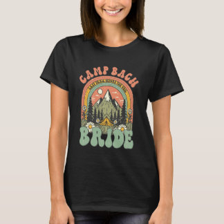 Camp Bach Brud Retro Camping Syster Brudfest Tjejt T Shirt