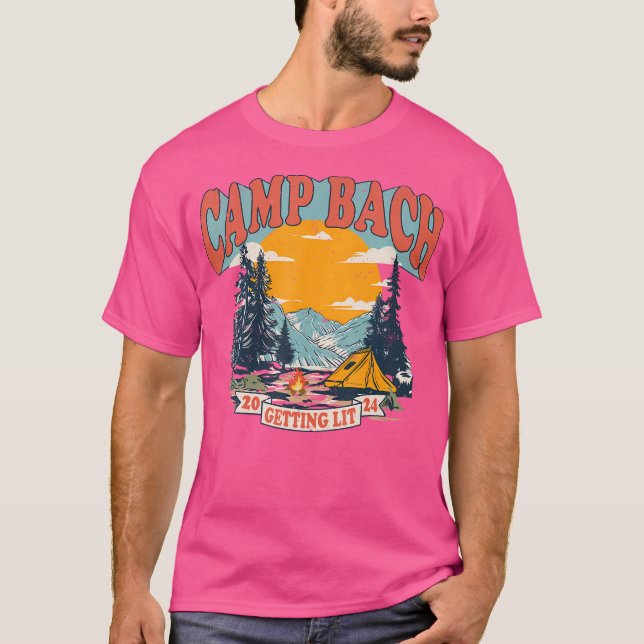 Camp Bach Getting Lit Brudtjänst Brud Syster Bache T Shirt (Framsida)