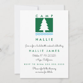 Camp Bachelorette Bach Helg Itinerary & Inbjudningar