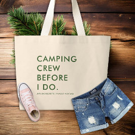Camp Bachelorette Camping Crew Bridesmaids Gift Jumbo Tygkasse