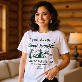Camp Bachelorette Camping Hand plockade Matching T Shirt