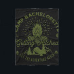 Camp Bachelorette Get Lit Bride Party Favor De Fleecefilt<br><div class="desc">Camp Bachelorette Hämta favoritdekorgåvor från brittiska Bride Party</div>