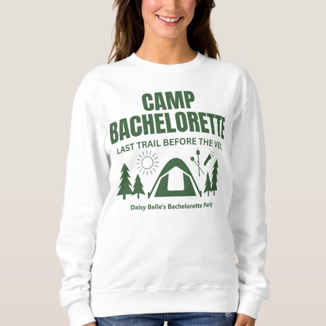 Camp Bachelorette Grönt T-Shirt (Framsida)