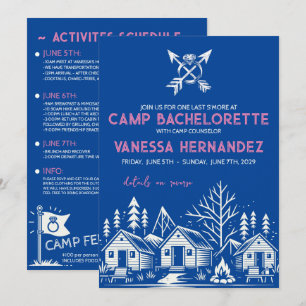 Camp Bachelorette Inbjudningar