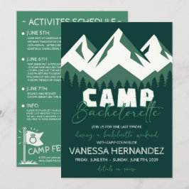 Camp Bachelorette Inbjudningar