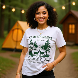 Camp Bachelorette Last Trail Matching Camping Crew T Shirt