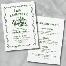 Camp Bachelorette Party Girls Helg