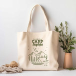 Camp Bachelorette Party Glamping Tote Bag Tygkasse<br><div class="desc">Perfekten i väskan är till fördel för dina bachelorette-videokameror! Den här utformningen har en campingmarksdesign med modern och vintage typsnitt. Klicka på knappen "Anpassa" - och klicka sedan på "Anpassa ytterligare" för att komma igång med layouten! Se hela samlingen för mer matchande objekt!</div>