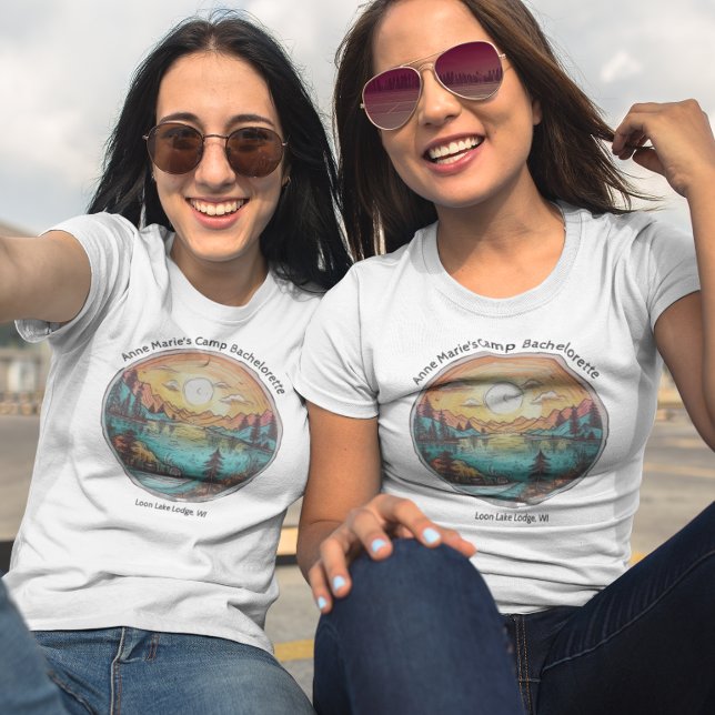Camp Bachelorette Party Helg Keepsaké T Shirt (Skapare uppladdad)