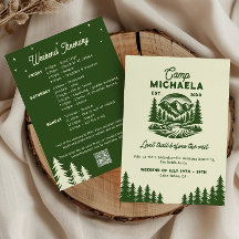 Camp Bachelorette Sista Helgutflykt Itinerary