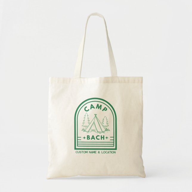 Camp Bachelorette Tote Bag Tygkasse (Framsidan)