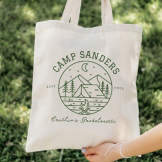 Camp Bachelorette Tote Gift Bag Tygkasse