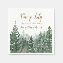 Camp Bachelorette Woodland Forest Helg Party