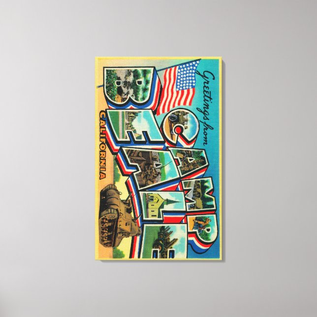 Camp Beale, Kalifornien - Stora Brev Scenes Canvastryck (Framsida)