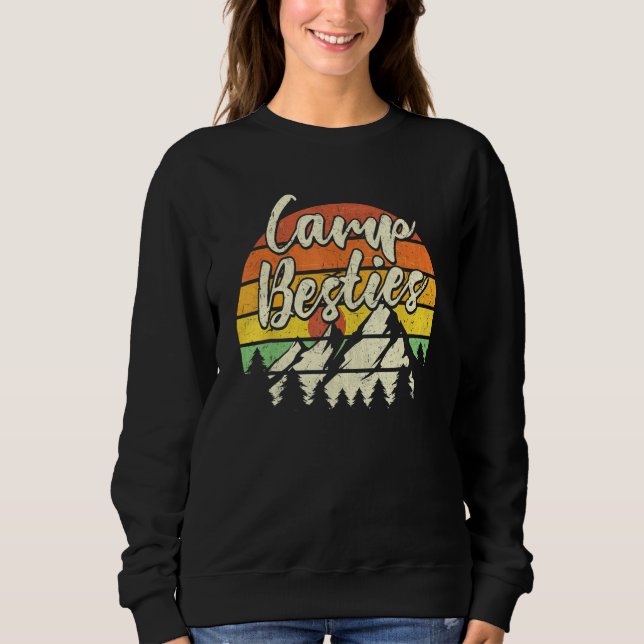 Camp Besties Outdoor Sunset Best Friend Matching C T Shirt (Framsida)