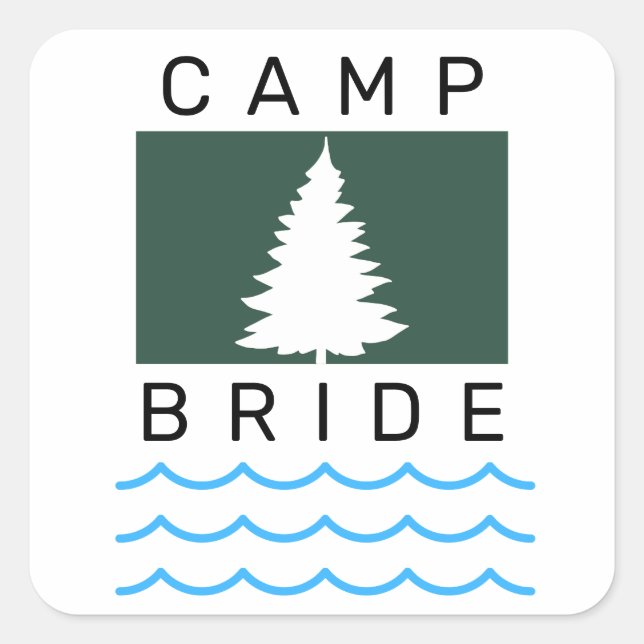 Camp Bride Sällskapsresa Klistermärke (Framsida)