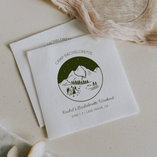 Camp Bröllopsfest tema servetter (Skapare uppladdad)