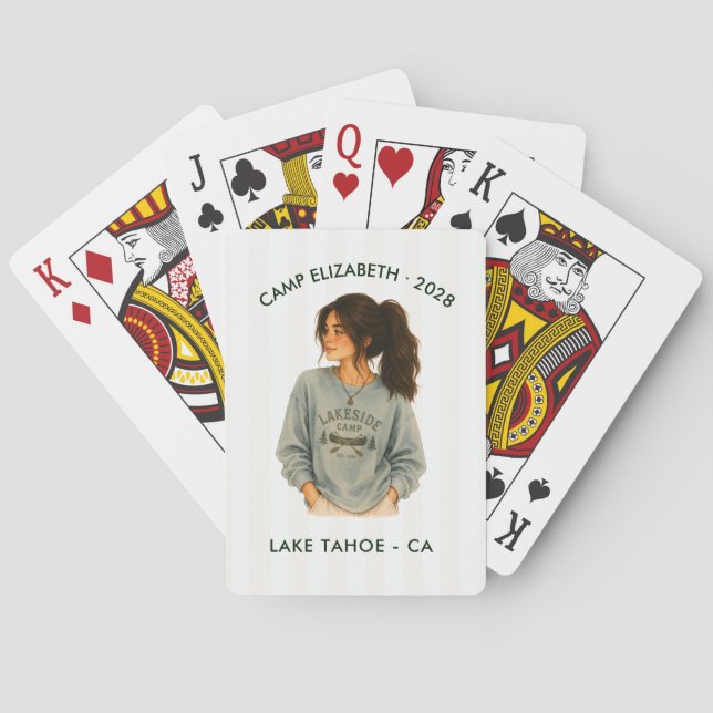 Camp Brud Lakeside Personlig Möhippa Casinokort (Baksidan)
