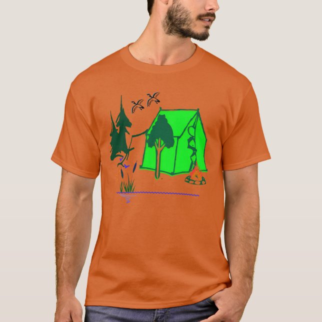 camp camp rolig t shirt (Framsida)