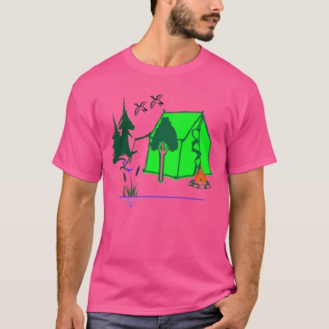 camp camp rolig t shirt (Framsida)