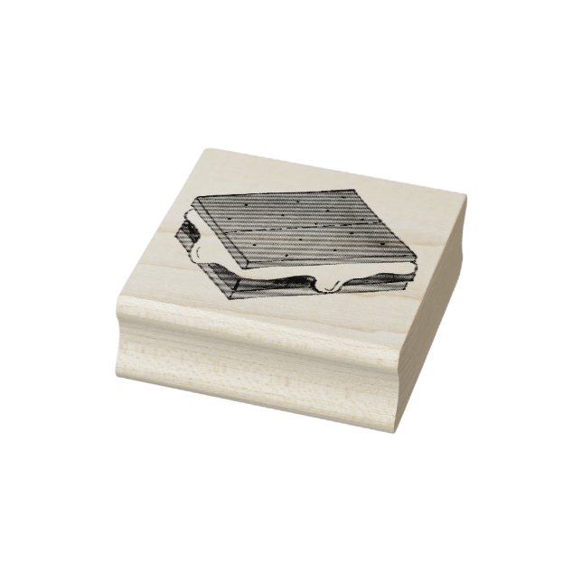 Camp Campfire S'mores Tosted Marshmallow Smores Stämpel (Stämpel)