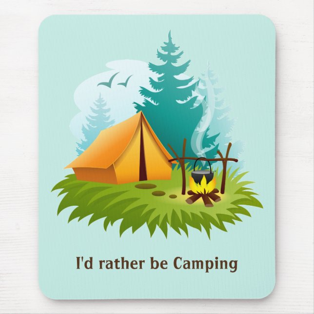 Camp Camping Design Mousepad Musmatta (Framsidan)