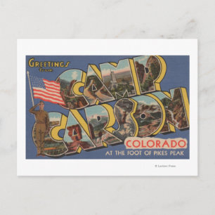 Camp Carson, Colorado - Pikes-toppen Vykort