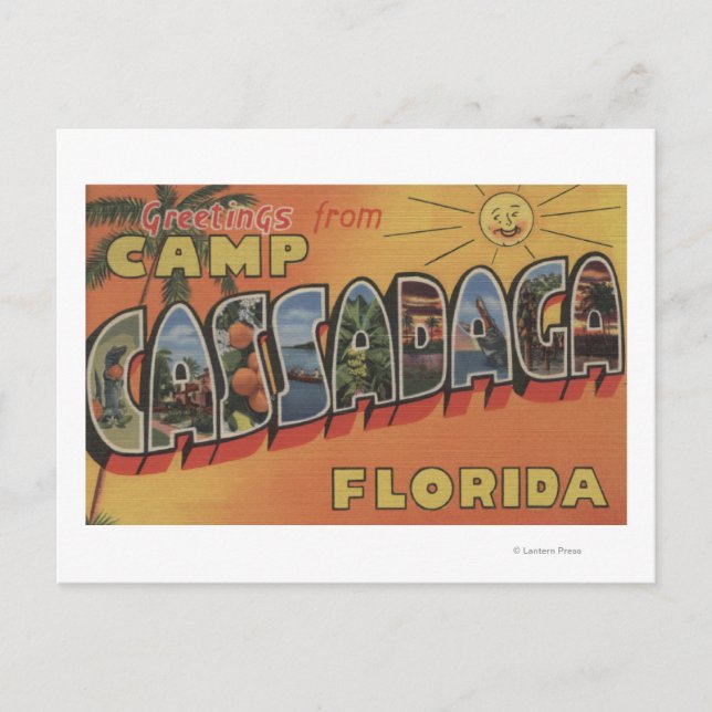 Camp Cassadaga, Florida - Large Brev Scenes Vykort (Framsida)