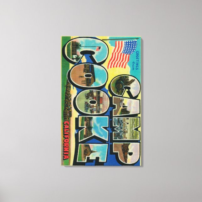 Camp Cooke, Kalifornien - Stora Brev Scenes Canvastryck (Framsida)