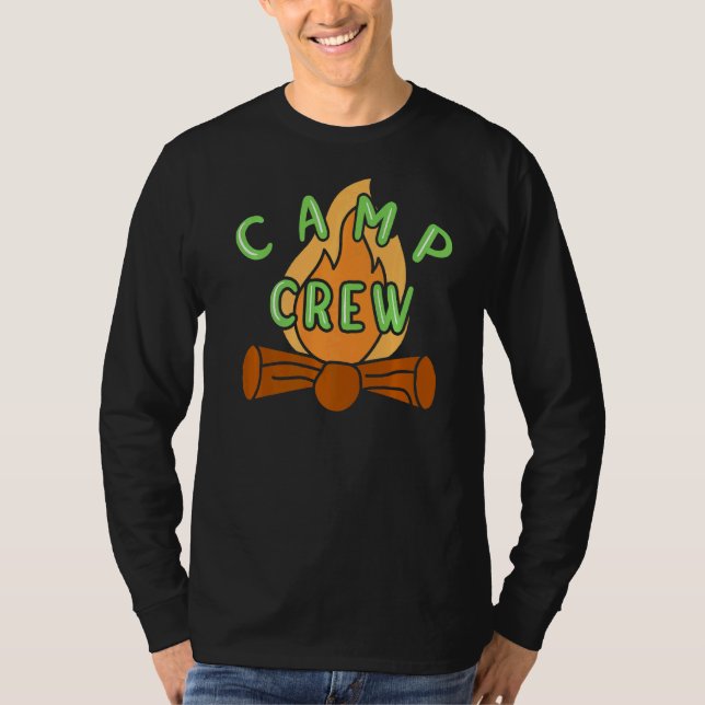 Camp Counselor Camp Crew T Shirt (Framsida)