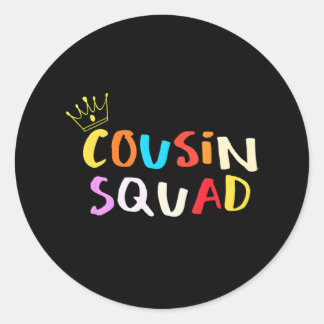 Camp Cousin 2018 kusin Squad New Cousin Crew Runt Klistermärke
