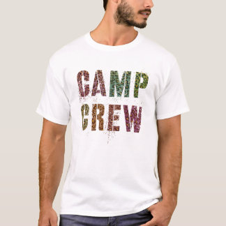 CAMP CREW Leopard Print Summer Staff Counselor Tea T Shirt