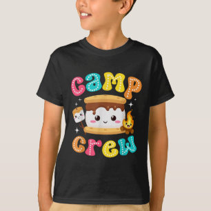 Camp Crew Smores Marshmallow Camping Familjeutflyk T Shirt