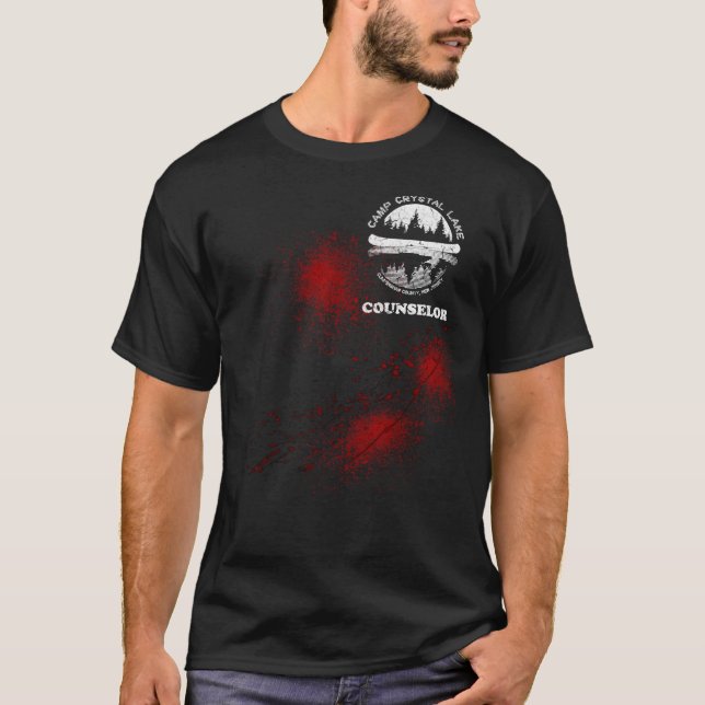 Camp Crystal Lake counselor (Friday the 13th) Esse T Shirt (Framsida)