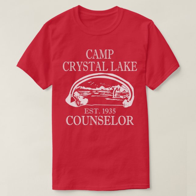 Camp Crystal Sjö CounselorTShirt T Shirt (Design framsida)