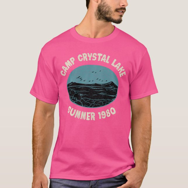 Camp Crystal Sjö Sommaren 1980 Långärmad B T Shirt (Framsida)