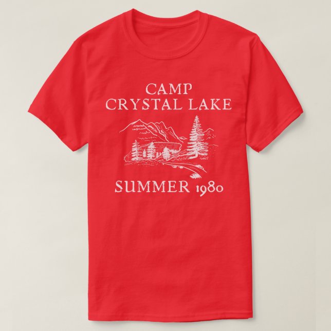 Camp Crystal Sjö, sommaren 1980 T Shirt (Design framsida)