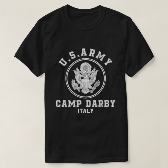 Camp Darby Italien Army Base3166 T Shirt (Design framsida)