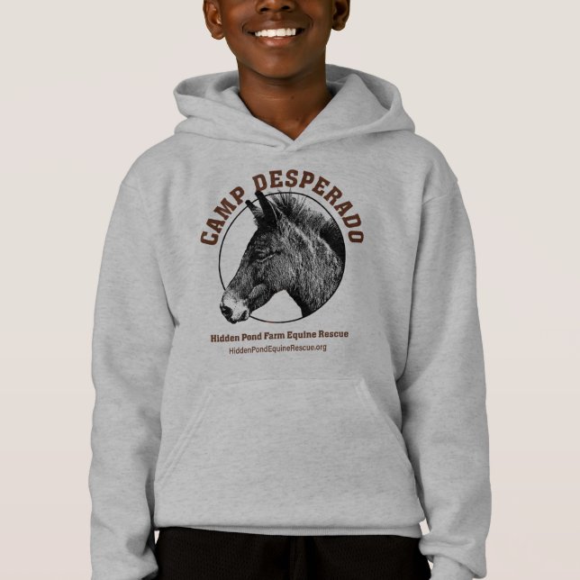 Camp Desperado Kids Hooded Sweatshirt T Shirt (Framsida)