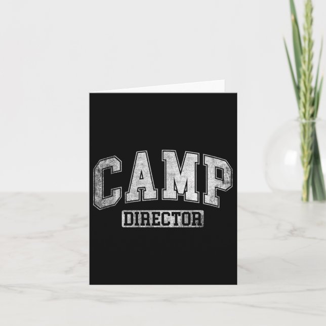 Camp Director Counselor Funny Camping Design for W Kort (Framsida)