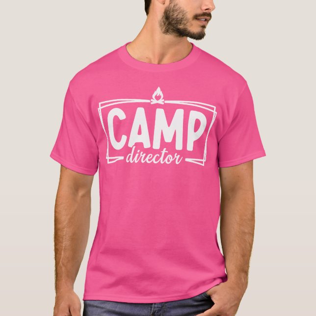 Camp Director Counselor Funny Camping Design for W T Shirt (Framsida)