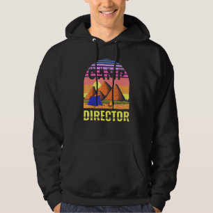 Camp Director Sunset Summer Camping Lea Hoodie
