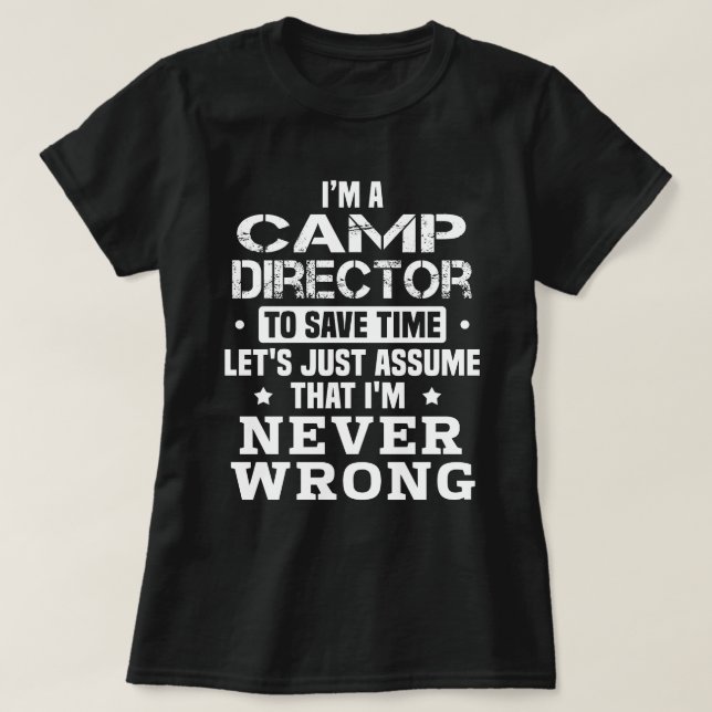 Camp Director T Shirt (Design framsida)