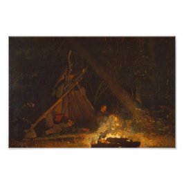 Camp Fire Winslow Homer Fototryck