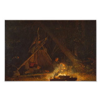 Camp Fire Winslow Homer Fototryck
